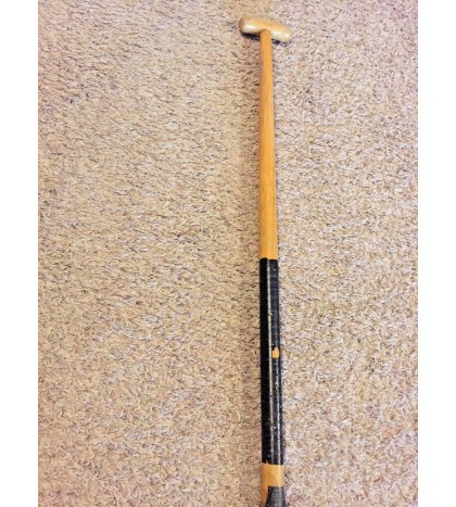Mitchell Carbon Fiber glass rope edges aluminum tip and a wooden core paddle