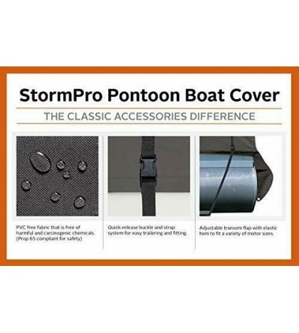 StormPro Trailerable Pontoon Boat Cover 17' - 20' L x 102