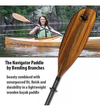 Bending Branches Navigator Plus Hybrid Wood 2-Piece Kayak Paddle