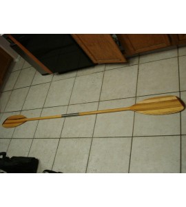 RARE Vintage Aquaterra Whisper Wood 2-Piece Kayak Paddle  93.5