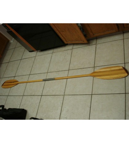 RARE Vintage Aquaterra Whisper Wood 2-Piece Kayak Paddle  93.5
