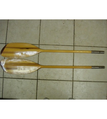 RARE Vintage Aquaterra Whisper Wood 2-Piece Kayak Paddle  93.5