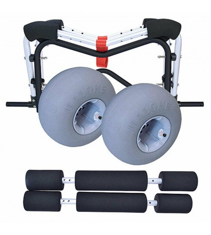 Malone WideTrak SB Large Kayak/Canoe Cart with Balloon Wheels & Bunks