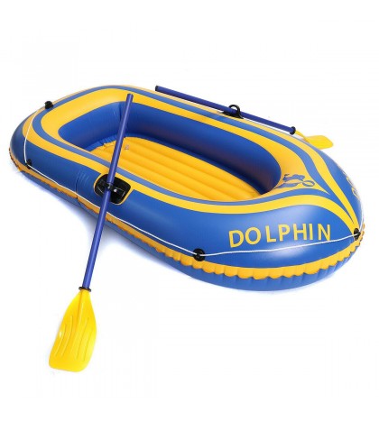 2-Person Reparartion Oared Fishing Boat Kayak River Lake Flotté Pagaies 180 96cm