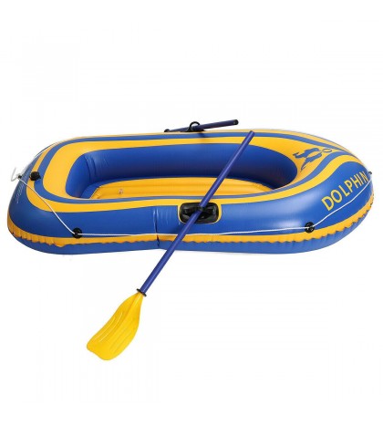 2-Person Reparartion Oared Fishing Boat Kayak River Lake Flotté Pagaies 180 96cm