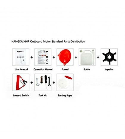 3.5HP/6HP 2-Stroke Outboard Motor Boat Engine Fishing Boat Trolling Motor