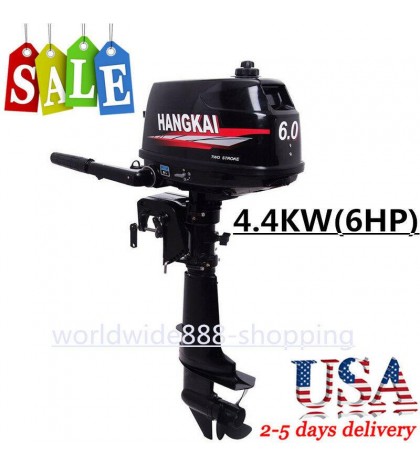 3.5HP/6HP 2-Stroke Outboard Motor Boat Engine Fishing Boat Trolling Motor