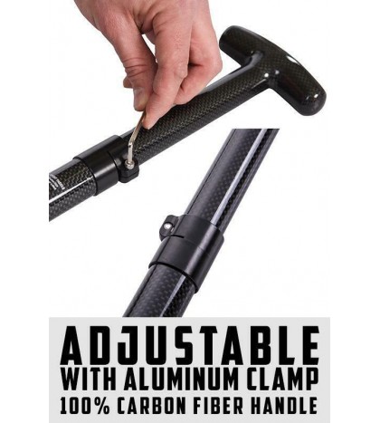 New Black Carbon Fiber Adjustable Paddle. IDBF Approved by Hornet Watersports