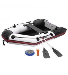2-Person 7.5FT Inflatable Dinghy Boat Fishing Rafting Water Sports With Oars