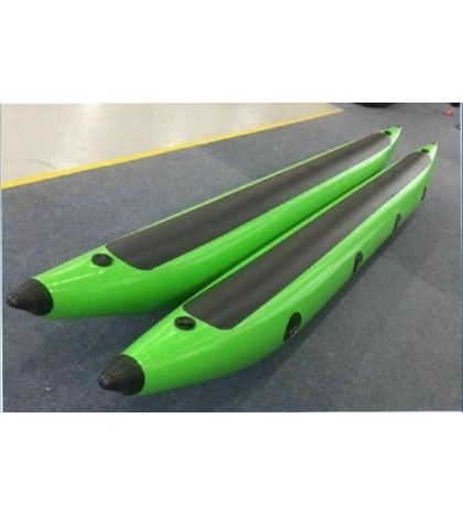 Pair of Inflatable 1.2mm PVC DIY Fishing River Pontoon Raft Boat Float Tubes NEW