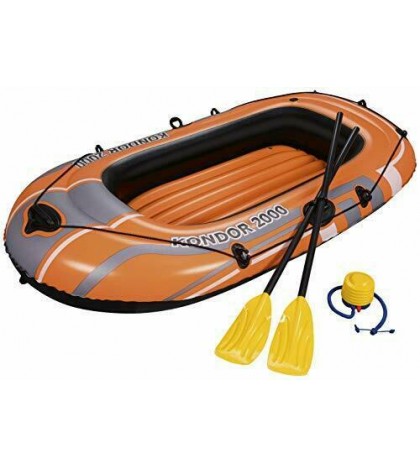 H2OGO! HydroForce Inflatable Raft w/ Oars & Pump 77
