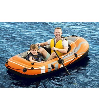 H2OGO! HydroForce Inflatable Raft w/ Oars & Pump 77