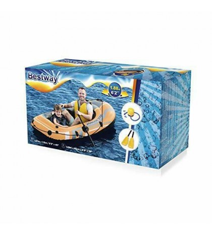 H2OGO! HydroForce Inflatable Raft w/ Oars & Pump 77