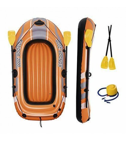 H2OGO! HydroForce Inflatable Raft w/ Oars & Pump 77