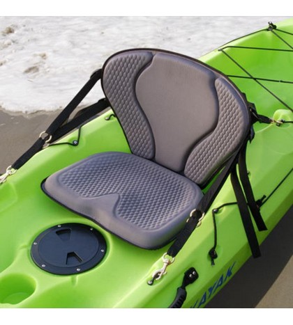 GTS Pro Molded Foam Kayak Seat, Sit On Top Kayak, Back Support, Soft Bottom Set