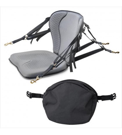 GTS Pro Molded Foam Kayak Seat, Sit On Top Kayak, Back Support, Soft Bottom Set