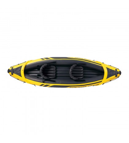 Intex Explorer K2 Yellow 2 Person Inflatable Kayak with Oars & Air Pump (2 Pack)