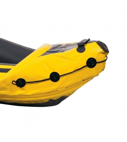 Intex Explorer K2 Yellow 2 Person Inflatable Kayak with Oars & Air Pump (2 Pack)