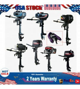 3.5/4/6/6.5/7HP 2/4-Stroke Outboard Motor Boat Engine w/Water/Air Cooling System
