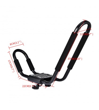 10XKayak Roof Rack Top Mount Carrier Folding Canoe Boat J Cross Bar For Car SUV