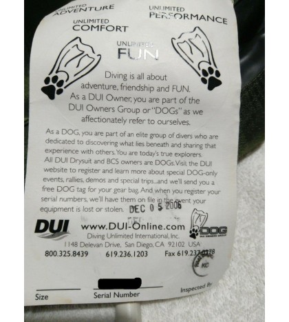 100% waterproof DUI Military bag