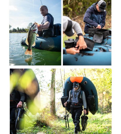 Fishing Dinghy PVC Inflatable road Boat Dingy Raft Fishing Platform Boat