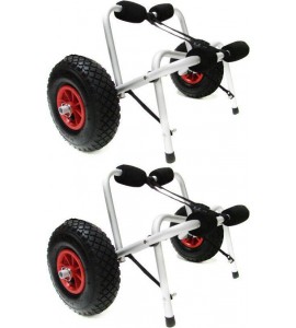 LOT2~Kayak Canoe Jon Boat Carrier Dolly Trailer Trolley Transport Cart Wheel New