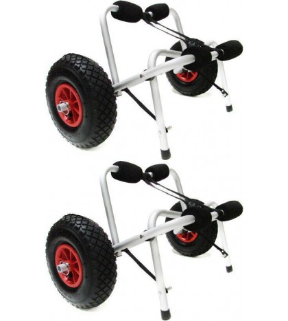 LOT2~Kayak Canoe Jon Boat Carrier Dolly Trailer Trolley Transport Cart Wheel New