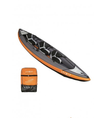 Itiwit by DECATHLON - Inflatable Cruising Kayak, 2/3-Person with carrying case