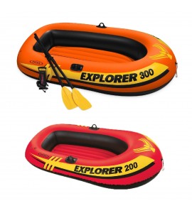 Intex 3 Person Fishing Raft w/ Pump & Oars & 2 Person Raft Set w/ 2 Oars & Pump Intex 3 Person Fishing Raft w/ Pump & Oars & 2 Person Raft Set w/ 2 Oars & Pump