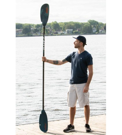 The Catch Kayak Paddle|Adjustable Fiberglass Shaft with Nylon Blades|Lightweight