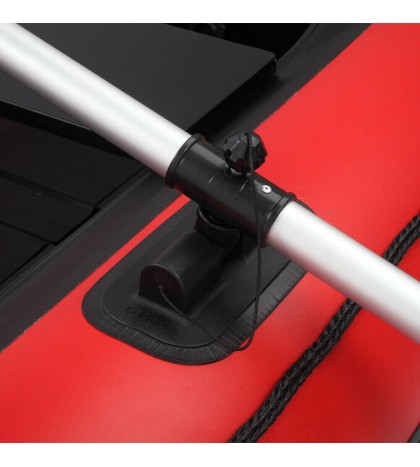 Inflatable Dinghy Fishing Boat 10ft PVC Water 2 Person Adult Red And Black US