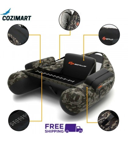 Fishing Kayak Boat Inflatable Kayak 1 Person Set Float Tube with Hand Pump Safe