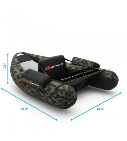 Fishing Kayak Boat Inflatable Kayak 1 Person Set Float Tube with Hand Pump Safe