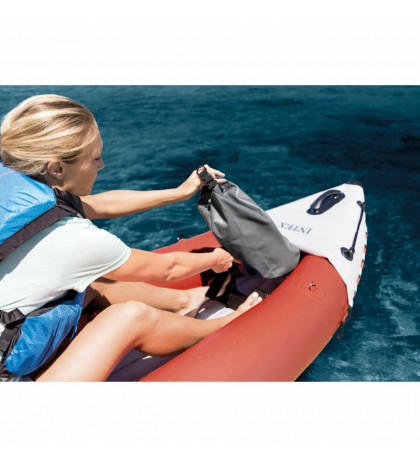 Intex 2 Person Vinyl Kayak w/ Oars & Pump & 2-Person K2 Kayak w/ Oars Air Pump