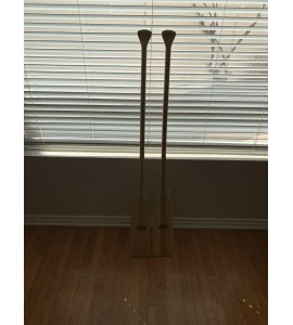 Nice Used Vintage Wooden Feather Paddles Oars Boats Canoe Kayaks 60