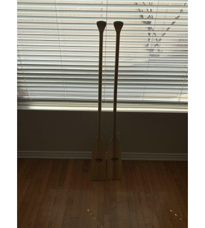 Nice Used Vintage Wooden Feather Paddles Oars Boats Canoe Kayaks 60