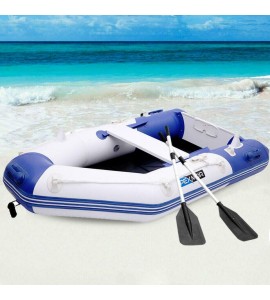 Inflatable Dinghy Boat 2 Person 10ft Fishing Tender Rafting Water Sports Blue