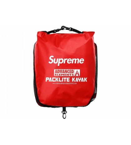 SUPREME x Advanced Elements Packlite Kayak Red box logo camp cap tnf S/S 18