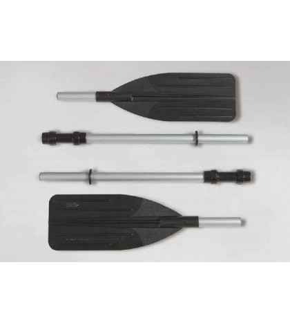 Intex Seahawk 4 Inflatable 4 Person Boat Raft Set with Oars & Air Pump (2 Pack)