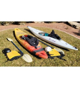 Pair of White Water Kayaks