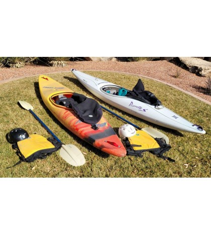 Pair of White Water Kayaks