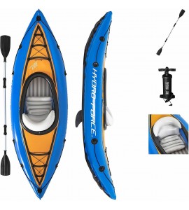 Bestway Hydro-Force Cove Champion Inflatable Kayak Set W/ Paddle + Pump NIB