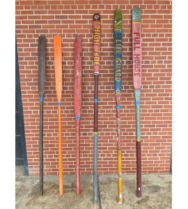 Vintage Painted Oars, Farmhouse Rustic Wall Nautical Wall Decor