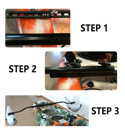 PVC Inflatable Kayak Stabilizer Boat Canoe Stand Buoy Floats Mount