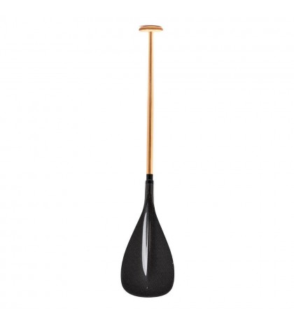 Hot Selling ZJ SPORT Outrigger Canoe Paddle With Carbon Blade Wood Bent Shaft
