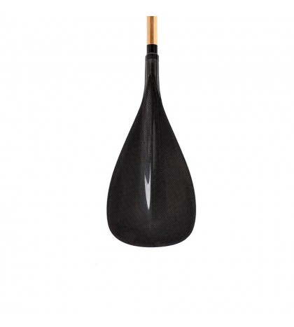 Hot Selling ZJ SPORT Outrigger Canoe Paddle With Carbon Blade Wood Bent Shaft