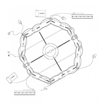 Aircraft rescue / liferaft 46-69 passenger EAM-T46