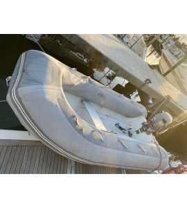 Grey Dinghy Inflatable with Motor