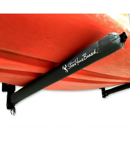 StoreYourBoard Outdoor 4 Kayak Storage Rack, Wall Mount Organizer, Holds 400 lbs
